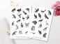 Preview: Vintage Birds Sticker Set