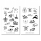 Preview: Vintage Animal Bones Sticker Set