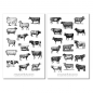 Preview: Vintage Farmtiere Sticker Set