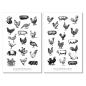 Preview: Vintage Farm Animals Sticker Set