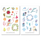 Preview: Weihnachten Sticker Set