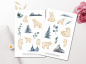 Preview: Polar Bear Sticker Set