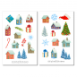 Preview: Christmas Houses Sticker Set