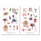 Preview: Weihnachten Schneemann Sticker Set