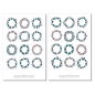 Preview: Weihnachtskranz Sticker Set