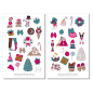 Preview: Girls Christmas Sticker Set