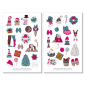 Preview: Girls Christmas Sticker Set