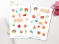 Preview: Weihnachten Niedlich Sticker Set