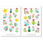 Preview: Christmas Bird Sticker Set