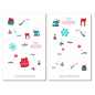 Preview: Christmas Polar Bear Sticker Set