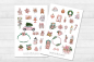 Preview: Christmas Pink Sticker Set