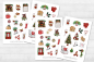 Preview: Girls Christmas Sticker Set