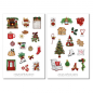 Preview: Mädchen Weihnachten Sticker Set