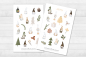 Preview: Christmas Gnome Sticker Set