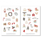 Preview: Weihnachten Katzen Sticker Set