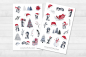 Preview: Christmas Penguin Sticker Set