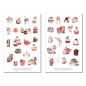 Preview: Weihnachten Essen und Trinken Sticker Set