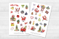 Preview: Weihnachtsmann Sticker Set