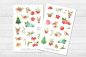 Preview: Winter Rehe Sticker Set