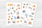 Preview: Winter Mandarinen Sticker Set