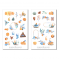 Preview: Winter Mandarinen Sticker Set