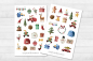 Preview: Weihnachten Sticker Set