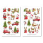 Preview: Weihnachten Tannenbäume Sticker Set