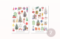 Preview: Weihnachten Sticker Set