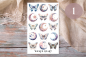 Preview: Schmetterlinge Stickerbogen
