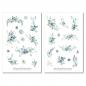 Preview: Blaue Blumen Sticker Set