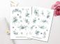 Preview: Blue Flowers Sticker Set