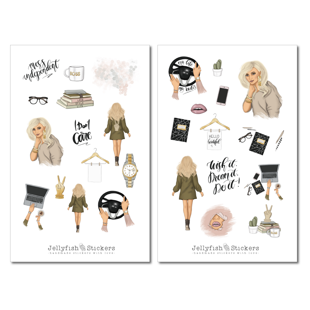 Girl Girlboss Sticker Set