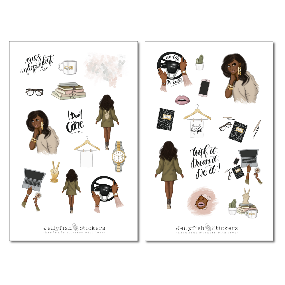 Girl Girlboss Sticker Set