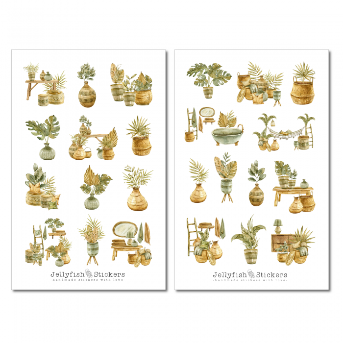 Boho Zuhause Sticker Set