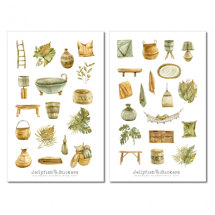 Boho Home Sticker Set