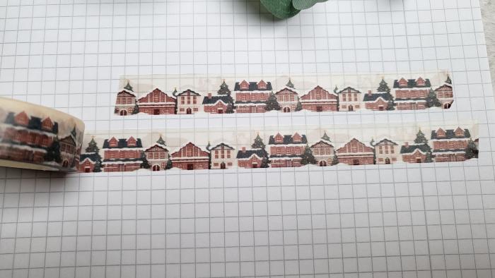 Washi Tape Verschneites Dorf