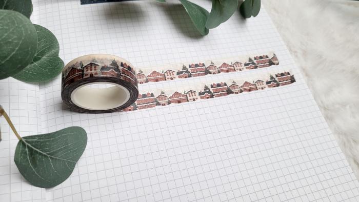 Washi Tape Verschneites Dorf