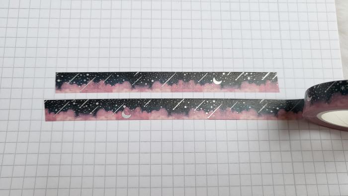 Washi Tape Sternschnuppen