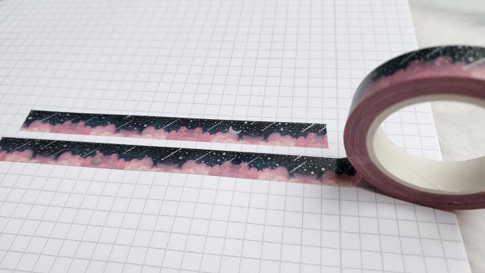 Washi Tape Sternschnuppen