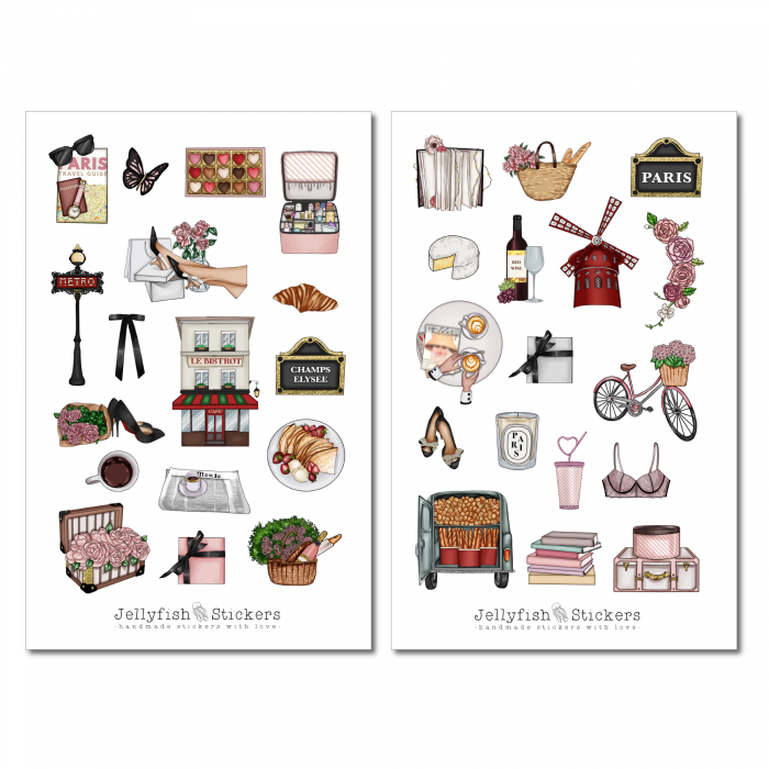 Girls Paris Sticker Set