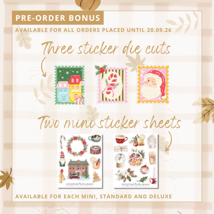 VORBESTELLUNG + BONUS - Sticker Adventskalender 2026: SEASONAL