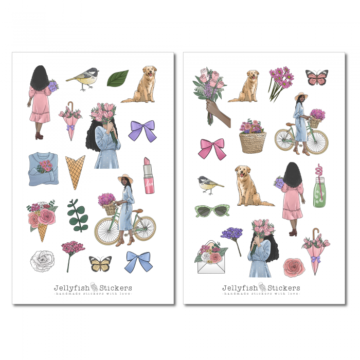 Girls Summer Sticker Set