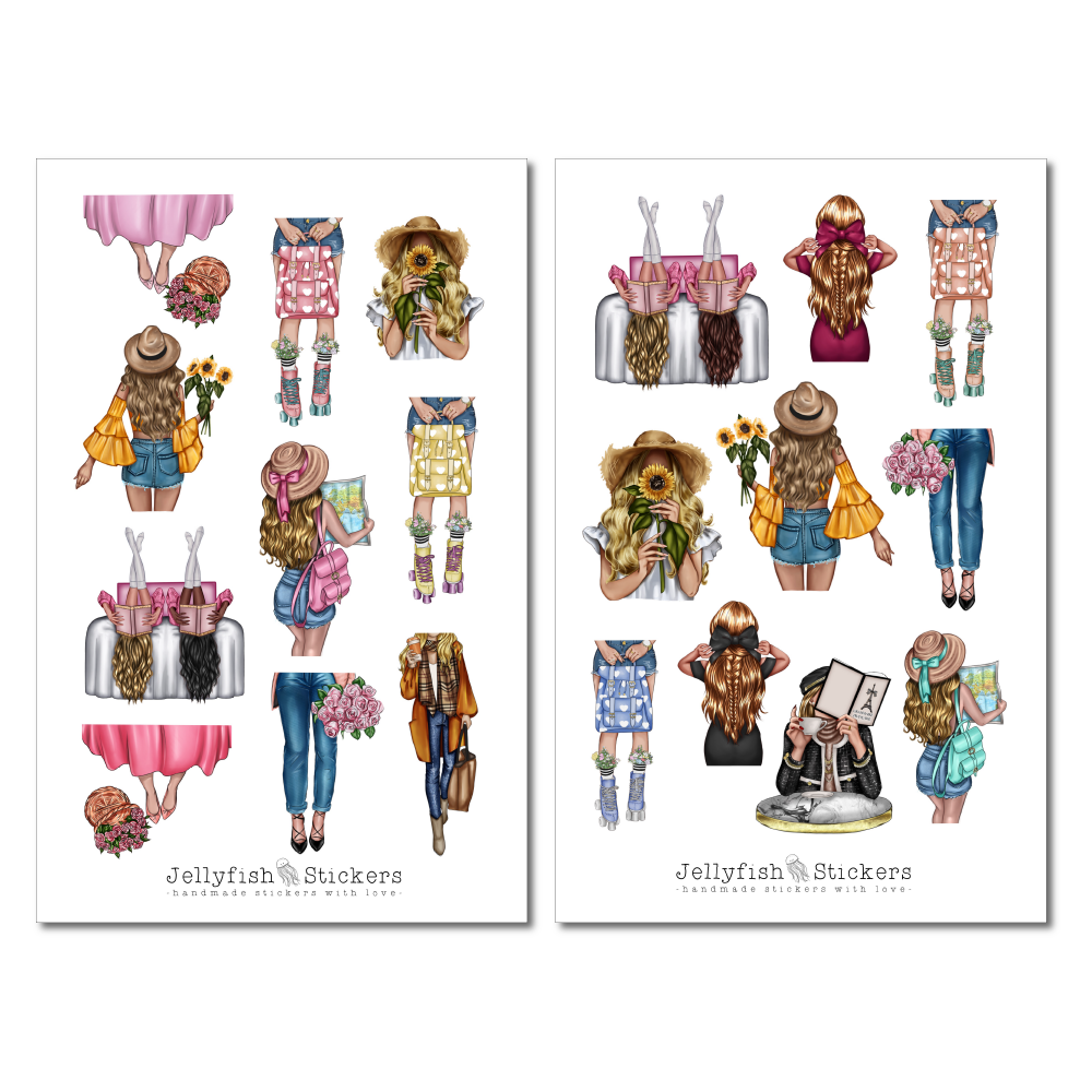 Fashion Girls Sticker Set