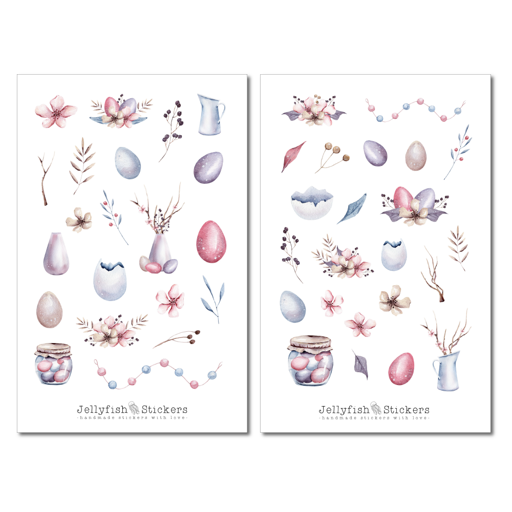 Ostern Pastell Sticker Set