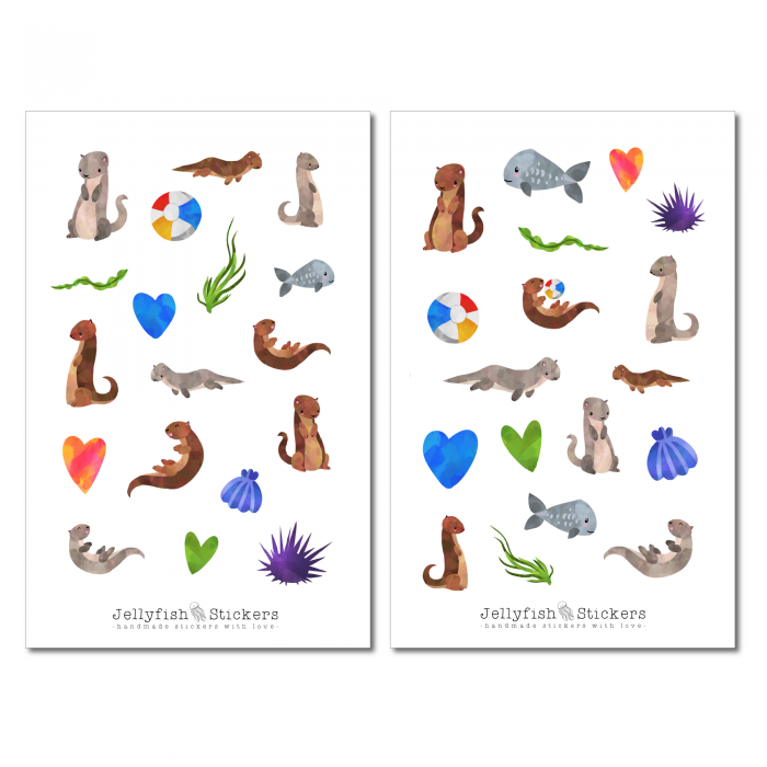 Otter Sticker Set