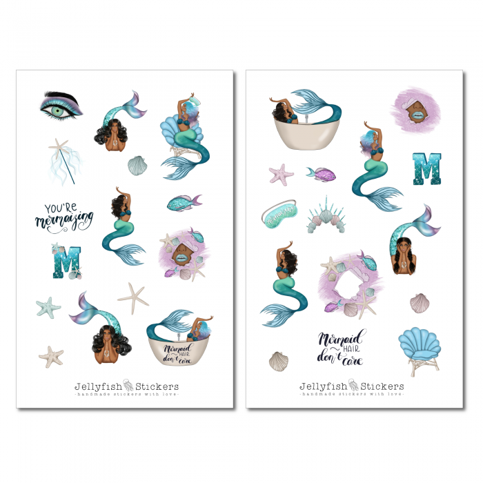 Girls Mermaid Sticker Set