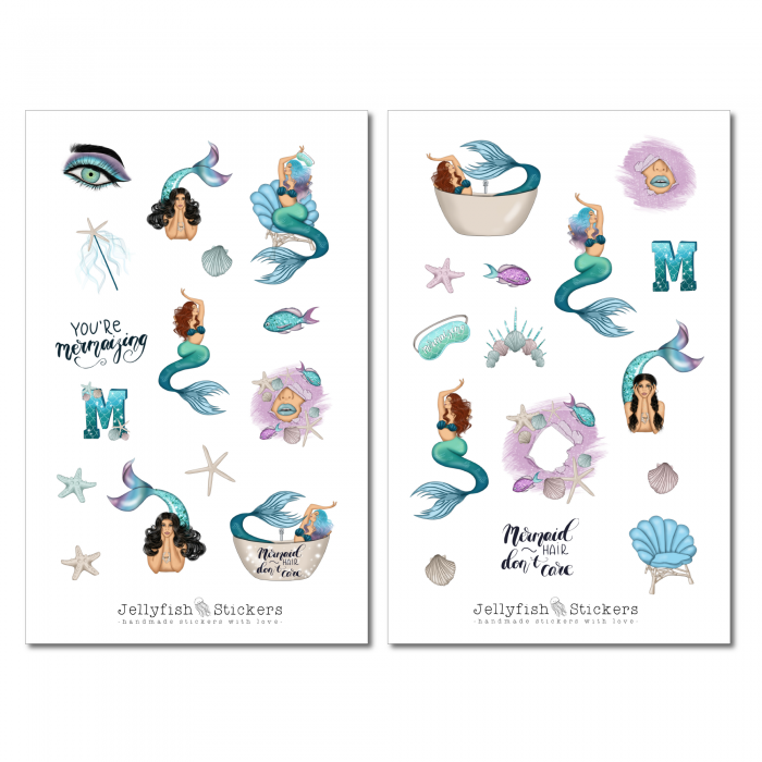 Girls Mermaid Sticker Set