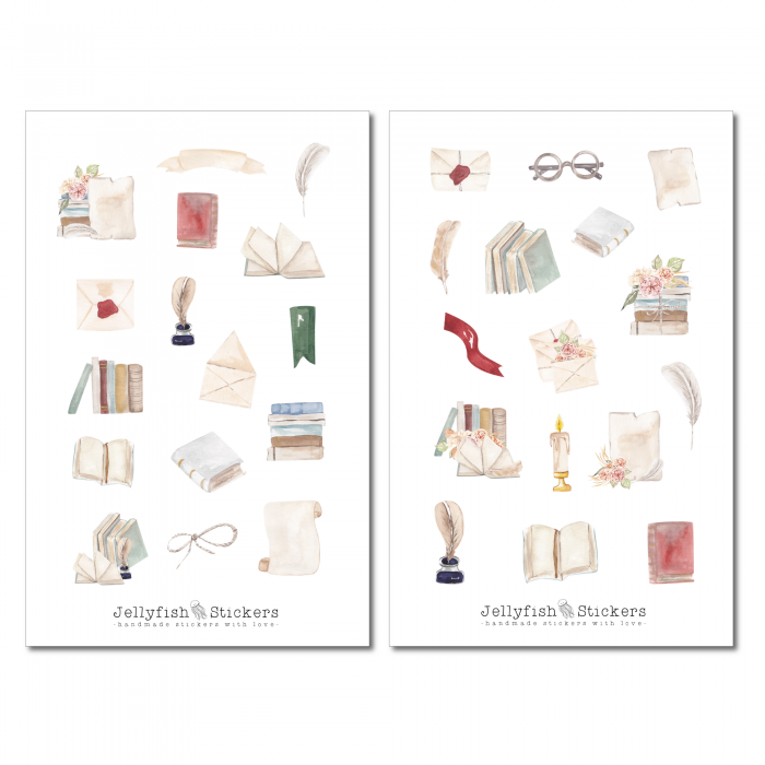 Books Sticker Set