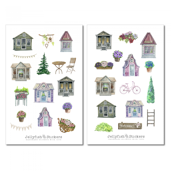 Garden House Sticker Set