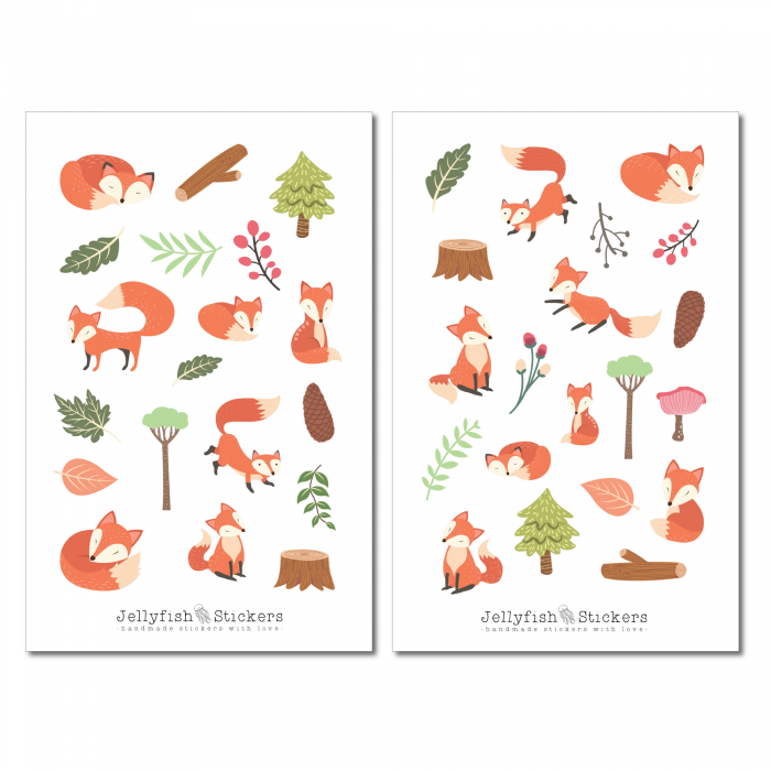 Fox Forest Sticker Set